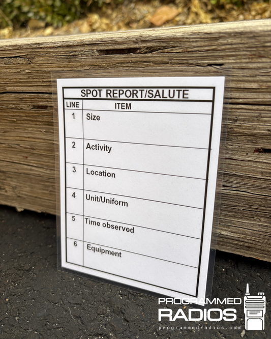 SALUTE & Contact Report Card