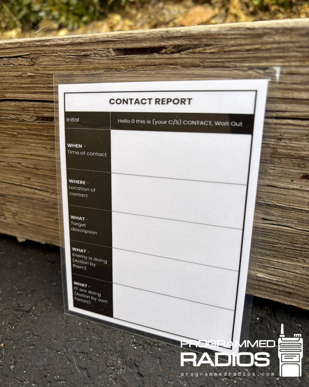 SALUTE & Contact Report Card