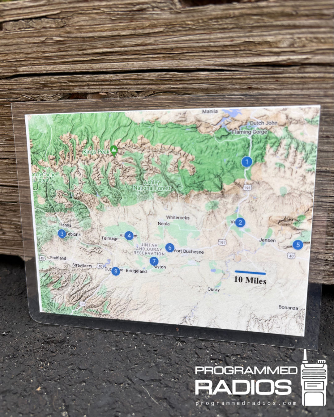 Northeast Utah Repeater Map