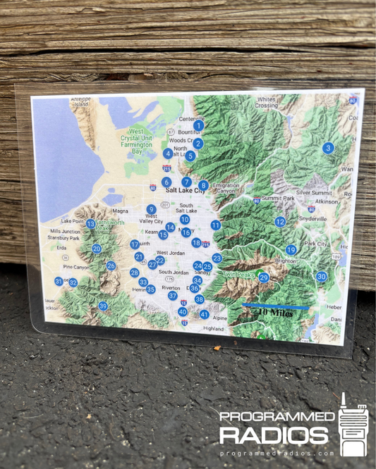 Greater Salt Lake Repeater Map