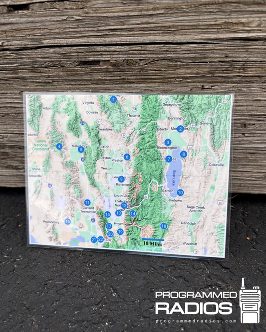 Southern Idaho & Northern Utah Map