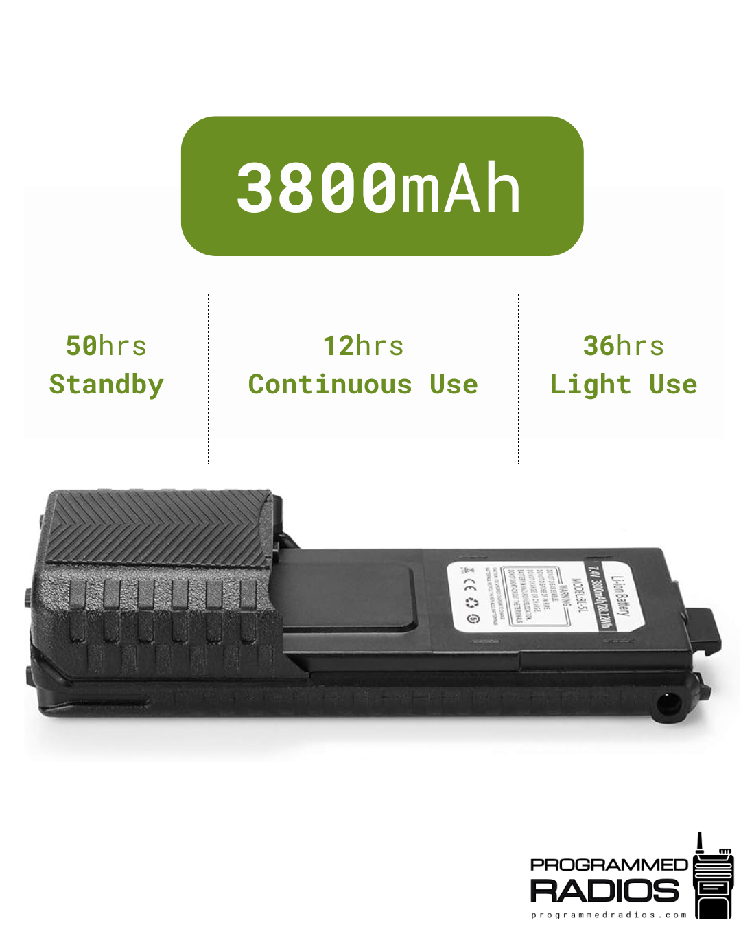 Baofeng UV-5R Extended Battery