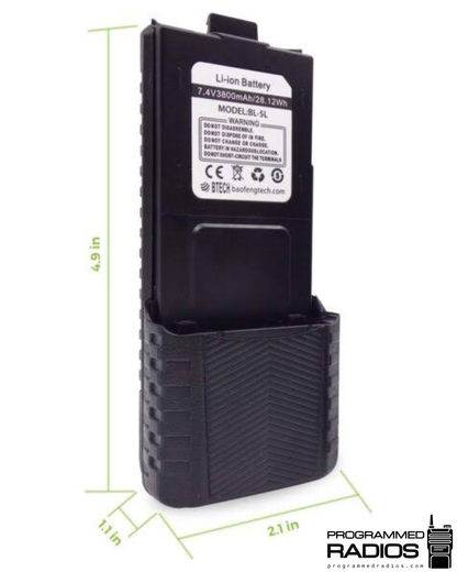 Baofeng UV-5R Extended Battery
