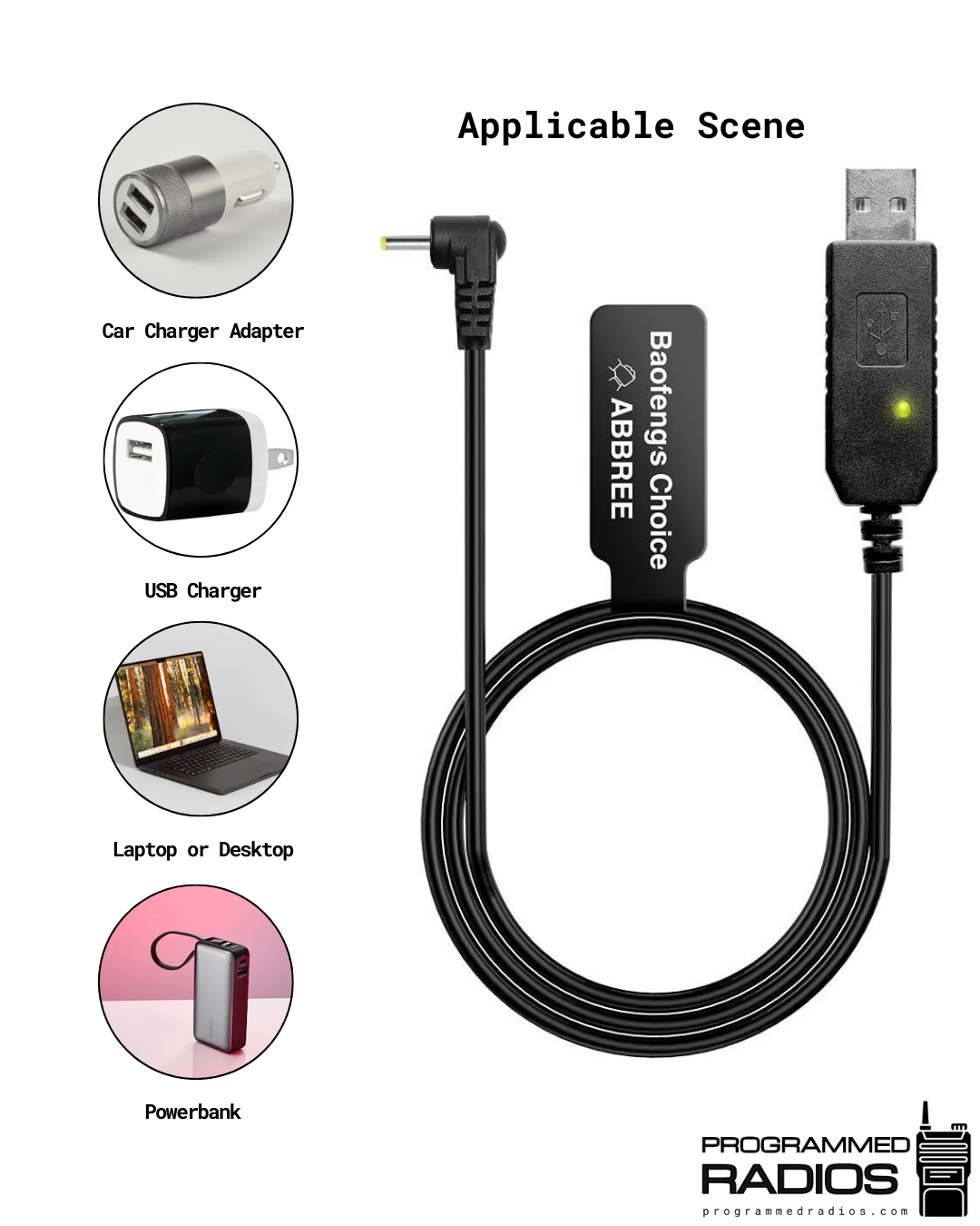 Extended Battery Charging Cable