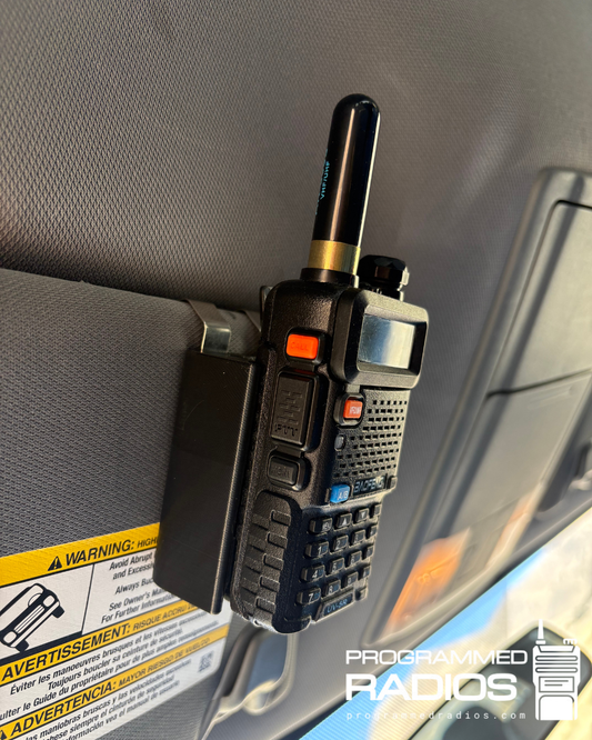 Sun Visor Radio Clip Mount