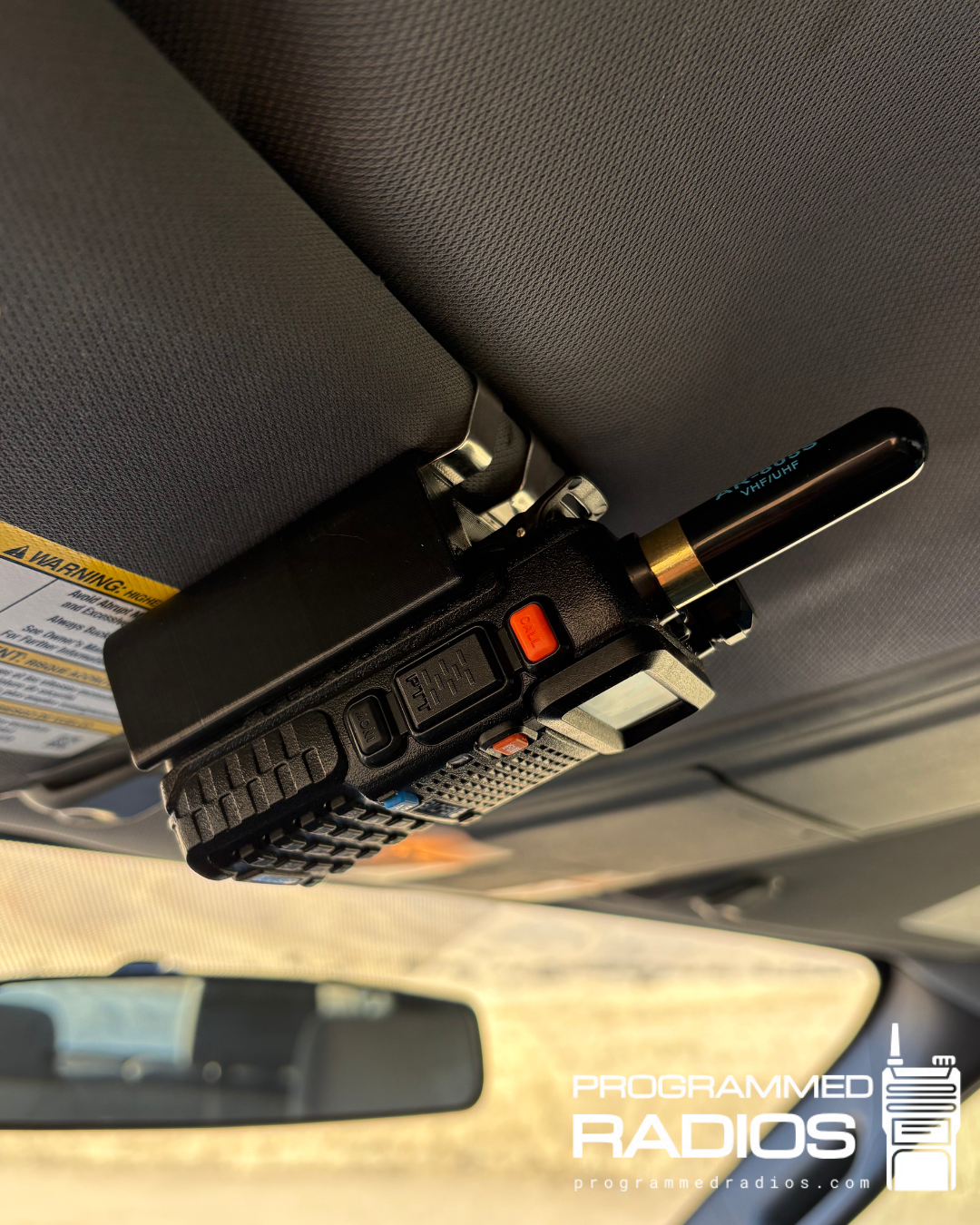 Sun Visor Radio Clip Mount